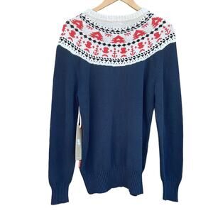 Atreebutes navy blue sweater size medium NEW